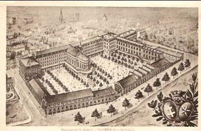 On peut se rendre compte, de la place qu'occupait les bâtiments du pensionnat. Entre la rue Edouard Devaux, et le boulevard de strasbourg.